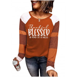 Thankful Blessed And Kind Of A Mess  T-Shirt