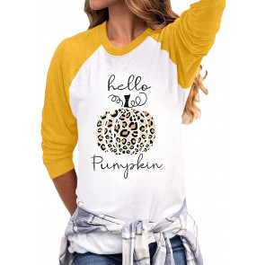 Thanksgiving Plaid Pumpkin T-Shirt