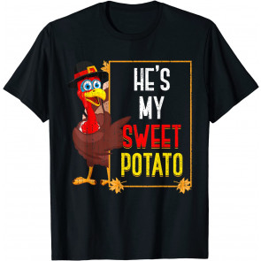Thanksgiving Sweet Potato Turkey Couple Festive Thanksgiving T-Shirt