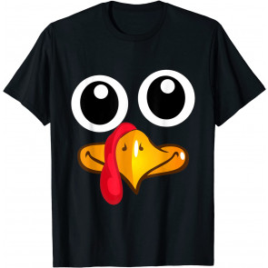 Thanksgiving Turkey Face Cute T-Shirt