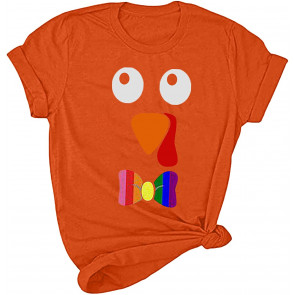 Thanksgiving Turkey Face Fall  T-Shirt