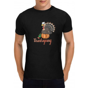 Thanksgiving Turkey Trot Gobbles Fun Print T-Shirt