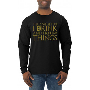 That's What I Do I Drink And I Know Things Gold T-Shirt
