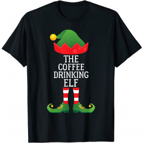 The Coffee Drinking Elf T-Shirt