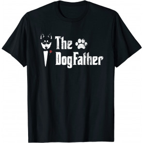 The Dogfather Siberian Husky Dog Dad T T-Shirt
