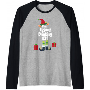 The Eggnog Drinking Elf Family Group Christmas T-Shirt