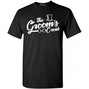 The Groom And Groom's Crew Top Hat Bow Tie T-Shirt