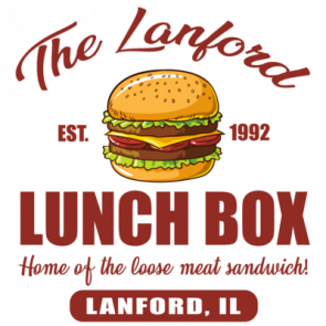 The Lanford Lunch Box  Home Of The Loose Meat Sandwich  Roseanne 80s Tshirt
