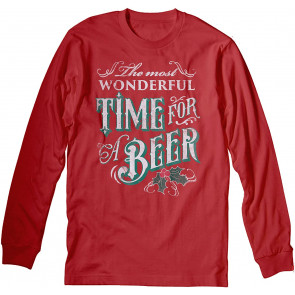 The Most Wonderful Time For A Beer - Drinking Christmas Party T-Shirt