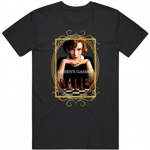 The Queens Gambit Tv Series Favorite Show Character Anya Actress Chess Fan T-Shirt