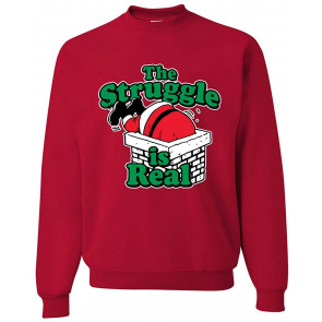 The Struggle Is Real Xmas Ugly Christmas  T-Shirt