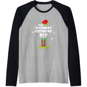 The Whiskey Drinking Elf Family Group Christmas Pajama T-Shirt