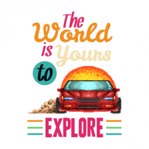 The World Is Yours To Explore Retro Tshirt