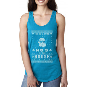 Theres Some Hos In The House Santa Ugly Christmas  T-Shirt