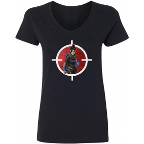 Thin Line Between Life And Death Wraith Legends Becoming A Champion Womens Vneck T-Shirt