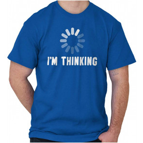 Thinking Loading Computer Nerd Geek Graphic T-Shirt