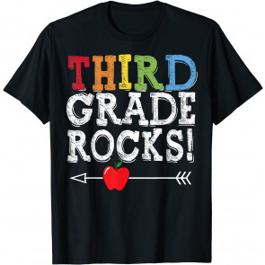 Third Grade Rocks Teacher Student Kid Squad Back To School T-Shirt