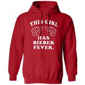 This Girl Has Bieber Fever Red Justin Sweat T-Shirt
