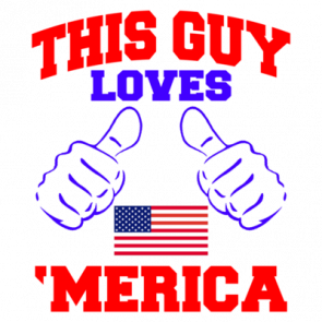 This Guy Loves Merica Tshirt