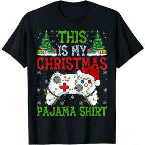 This Is My Christmas Pajama Gamer Santa Video Game Christmas T-Shirt