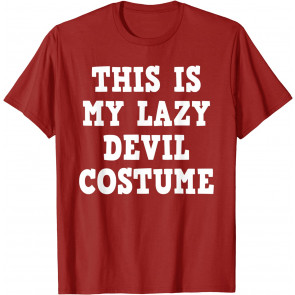 This Is My Lazy Devil Halloween Costume For Men Women Kids T-Shirt