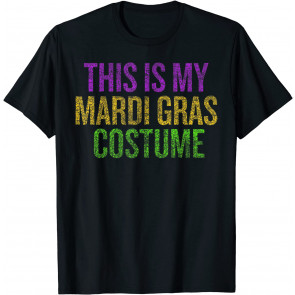 This Is My Mardi Gras Carnaval Costume Distressed T-Shirt