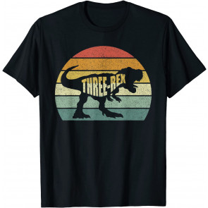 Three-Rex Birthday Party Dinosaur Birthday 3 Year Old T-Shirt
