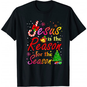 Tie Dye Christian Jesus The Reason Christmas Stocking T-Shirt