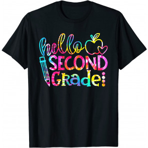 Tie Dye Hello Second 2nd Grade Teacher First Day Of School T-Shirt
