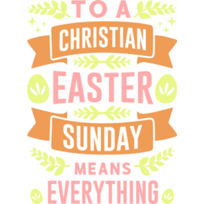 To A Christian Easter Sunday Means Everything T-Shirt