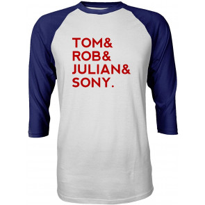 Tom Rob Julian Sony No Offense England Football Fans Men's Quarter Sleeve T-Shirt