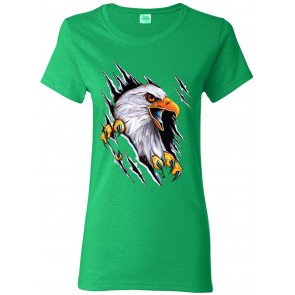 Torn Ripped Eagle Claws Animal Lover T-Shirt