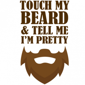 Touch My Beard And Tell Me Im Pretty  Funny Beard Tshirt