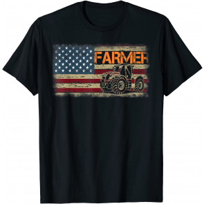 Tractors USA Flag T-Shirt