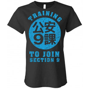 Training To Join Section 9 - Anime Sci Fi Movie - Ladies Cotton T-Shirt