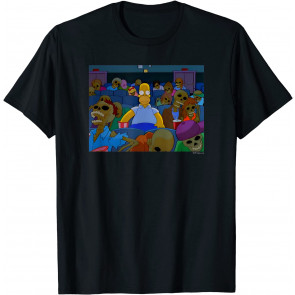 Treehouse Of Horror Skeleton Theater Homer V-2 T-Shirt