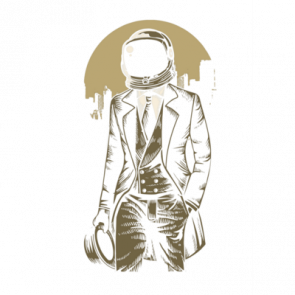 Trendy Hipster Astronaut Tshirt