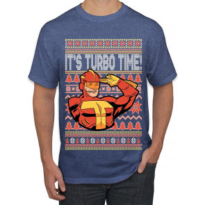 Turboman It's Turbo Time! Ugly Christmas  T-Shirt
