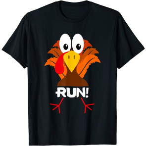 Turkey Costume Running Face Turkey Trot T-Shirt