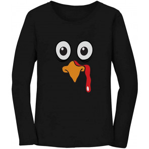 Turkey Face Gobble Sweatshirt Funny Thanksgivings For Women T-Shirt