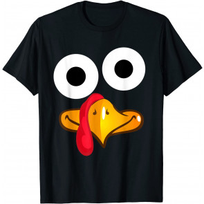 Turkey Face Thanksgiving T-Shirt