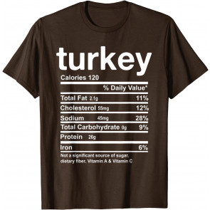 Turkey Nutrition Facts T-Shirt