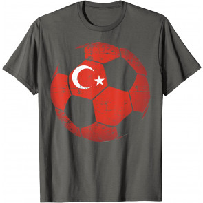 Turkey Soccer Ball Flag Jersey  T-Shirt