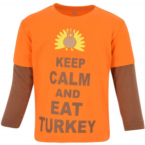 UBS Keep Calm Eat Turkey Boys T-Shirt
