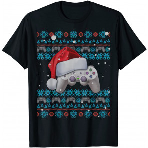 Ugly Christmas Pajamas Video Game Controller Christmas Gamer T-Shirt