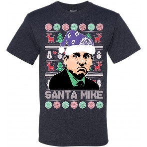Ugly Christmas  Santa Mike Michael Scott The OfficeMens T-Shirt