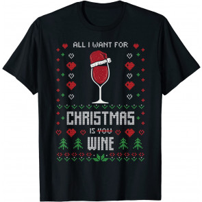 Ugly Christmas  Wine Alcohol Drinking Mulled Wine T-Shirt