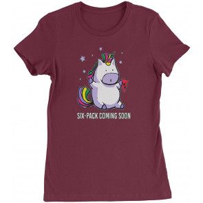 Unicorn Six Pack Coming Soon Womens T-Shirt