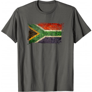 Unique Trendy Vintage South Africa Flag Gift T-Shirt