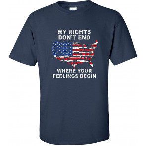 United States Firearms My Rights Don't End T-Shirt